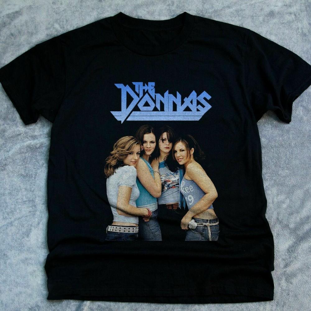 The Donnas American Rock Band Men T-shirt Black Cotton All Sizes Unisex T-Shirt XXXL