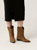 Lucy Crew [Refurbished] Suede Western Boots Lc277_2Cm