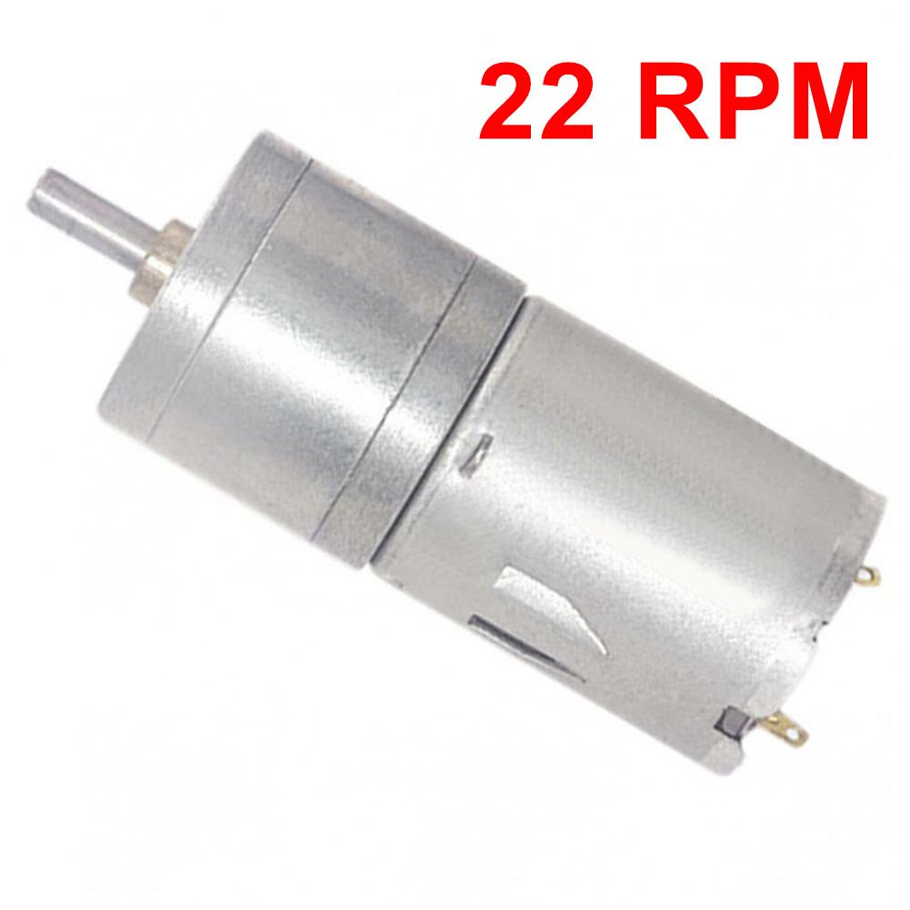JGA25-370 12V Geared Motor DC Motor Electric Gear Motor High Torque 22 RPM, 26 RPM, 35 RPM, 58 RPM, 77 RPM, 133 RPM, 171 RPM