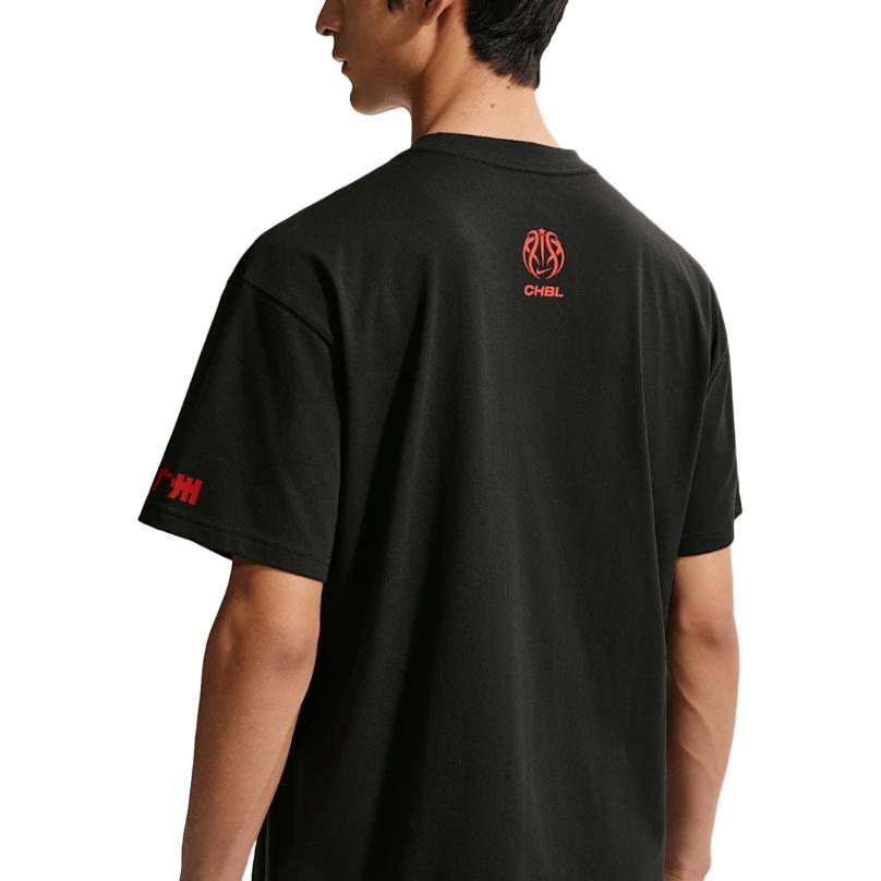 Nike High Basketball Series CHBL Guangzhou Loose Cotton Pullover Short Sleeve T-Shirt Men Tops JF5752010