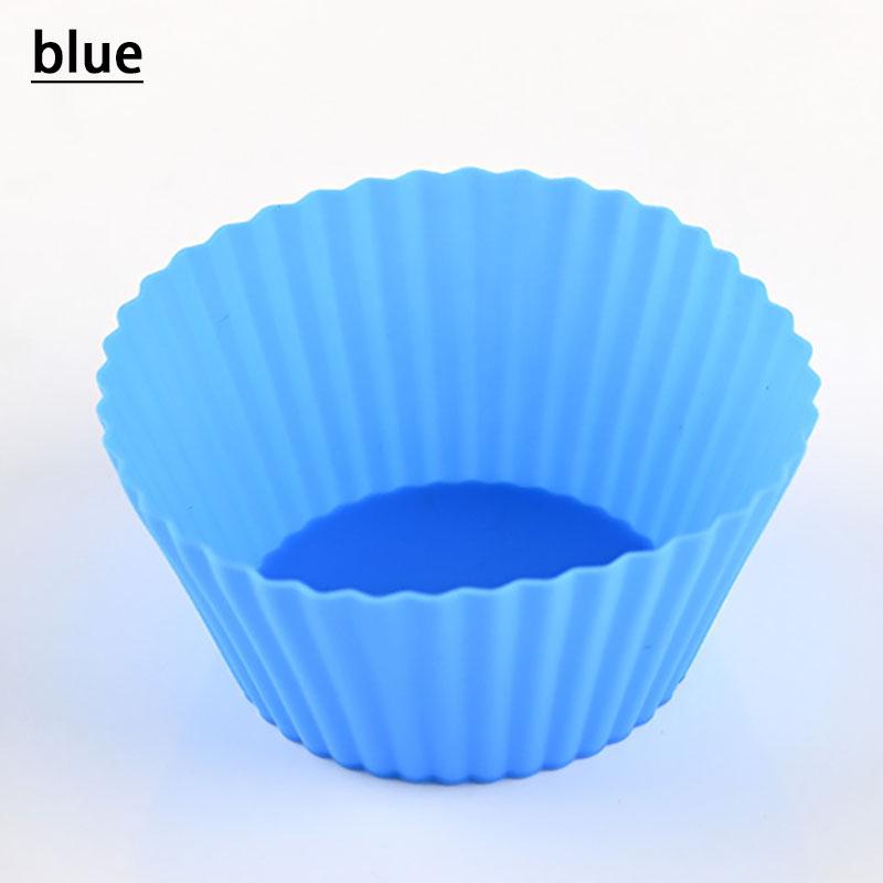 12/24/36pcs Of Silicone Cake Mold Round Muffin Cup Cake Baking Mold Kitchen Cooking Bakeware Making Diy Cake Decoration Tool