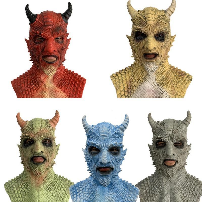 Horror game, Diablo mask, Mask of the Liar, Belial Belial Latex mask