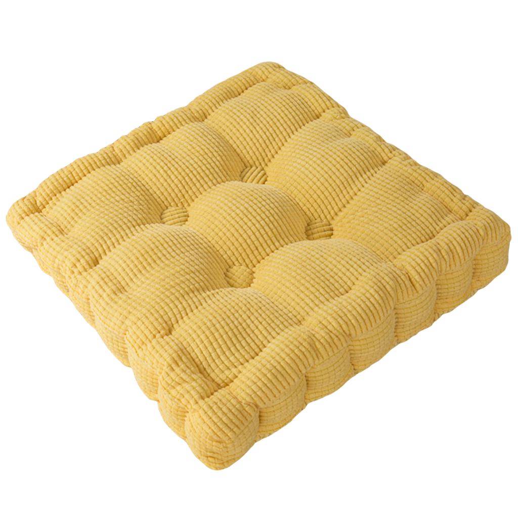 Corduroy Chair Cushion Pads Solid Color Soft Seat Cushion Throw Pillow for Home Office Kitchen Desk Chair Decoration Accessories