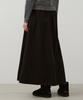 Wednesday Oasis For Woman Slow Flare Long Half-Banding Skirt_Black(W25-Sk02)