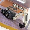 1/50 Simulation Scale Alloy Engineering Vehicle Model Two-way Forklift Excavator Simulation Rich In Details, Finely Crafted