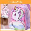 Unicorn Kids Backpack Cartoon Oxford Fabric School Bag With Air Cushion Straps For Children