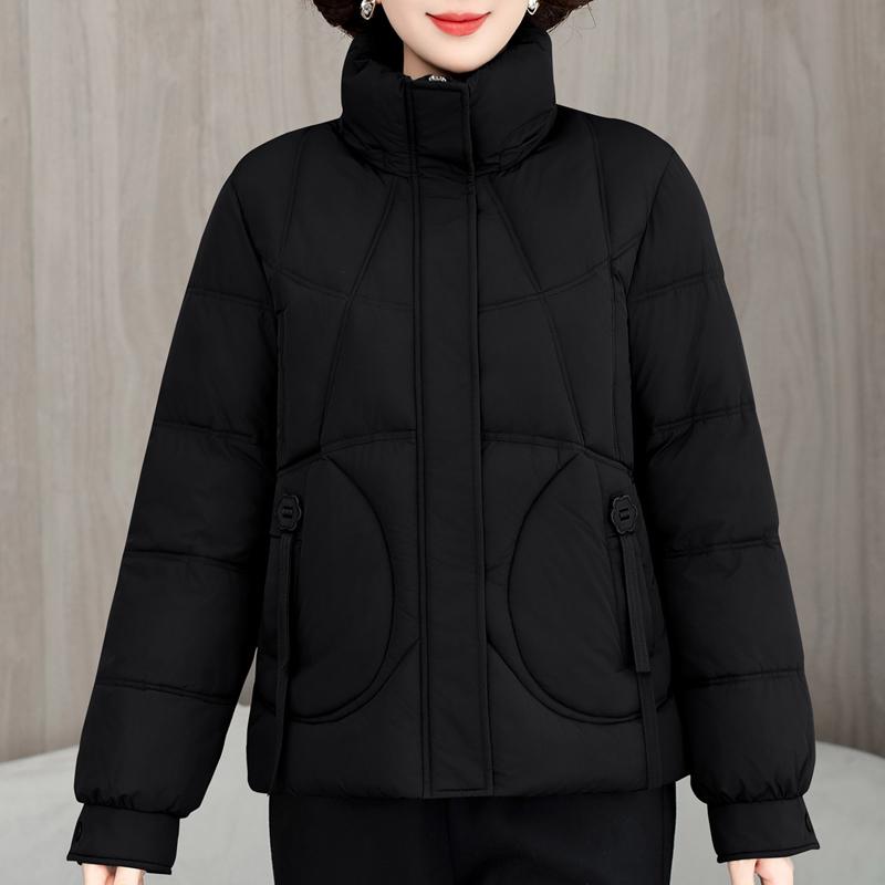 Plus Size L-5XL Middle Age Female Coat Winter Jackets Hooded Loose Thick Warm Women Parkas