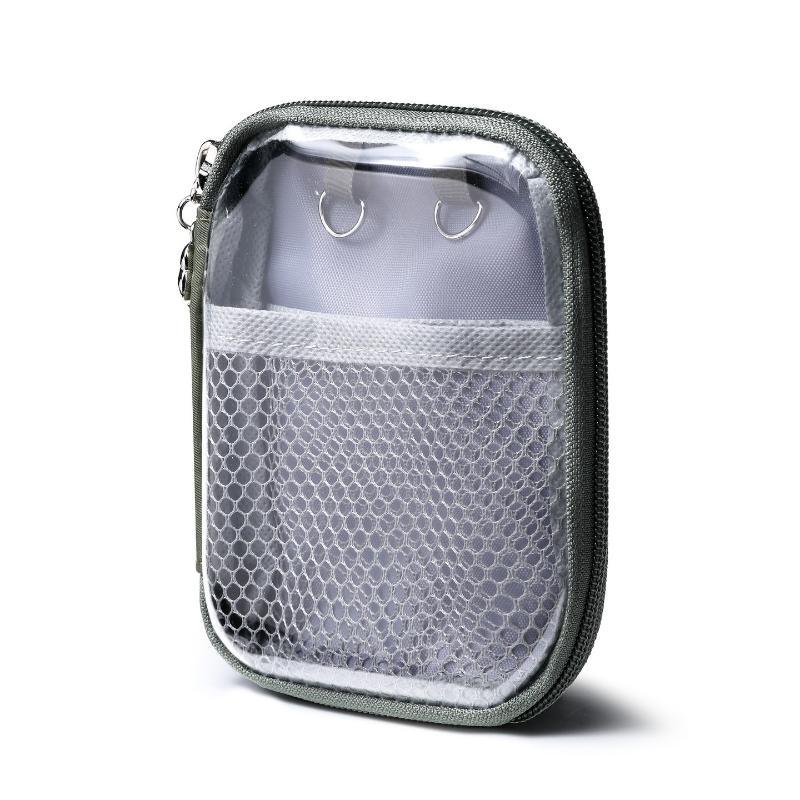 Bolsa de Armazenamento Transparente de PVC para Mesa à Prova d'Água Grande Capacidade Multifuncional Organizador de Casca Dura Para Cosméticos e Material de Escritório