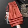 Beige Women's Wide-Leg Pants: Spring/Summer 2025 Lazy Style, Loose, Slimming & Comfortable.