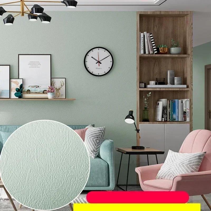 Solid Color Self-Adhesive Macaron Wallpapers Furnitures Cabinet Renovation Sticker Bedroom Vinyl Film DIY Living Room Home Decor
