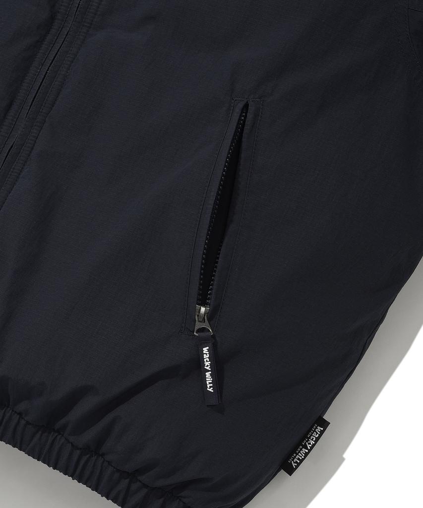 Wacky Willy Washed Down Short Puffer Navy