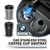 MXUI1 Universal Portable Car Stainless Steel Ashtray Cup Holder For BMW M 1 3 4 5 6 7 Series M3 M6 F01 F02E34 E36 E70 F10 X6 X1