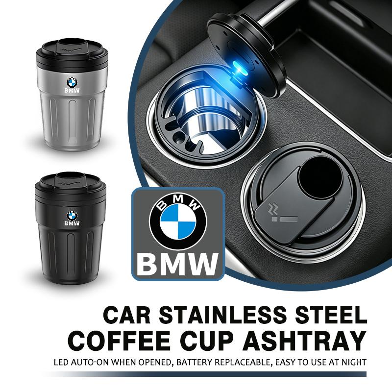 MXUI1 Universal Portable Car Stainless Steel Ashtray Cup Holder For BMW M 1 3 4 5 6 7 Series M3 M6 F01 F02E34 E36 E70 F10 X6 X1