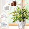 Natural Wood Beads Hanging Planter Basket Macrame Fringe Macrame Plant Hanger  Outdoor Garden