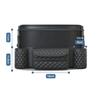 Auto Netztasche Handtaschenhalter Leder Zwischensitz-Organizer Auto Armlehne Hängende Taschentuchbecher Aufbewahrungstasche Innenzubehör