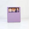 5-Piece Travel Makeup Brush Set with Mirror Box - Includes Foundation and Eye Detail Brushes