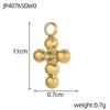 CARLIDANA Stainless Steel Waterproof sunflower Cross Heart Star Butterfly Pendants Gold Geometric Charm DIY Jewelry Accessories