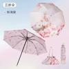 Baolizi Purple Sun Protection Umbrella Double-Layer Vinyl Rain Or Shine Dual-Use Women Manual Folding Umbrella 50% off Portable Umbrella
