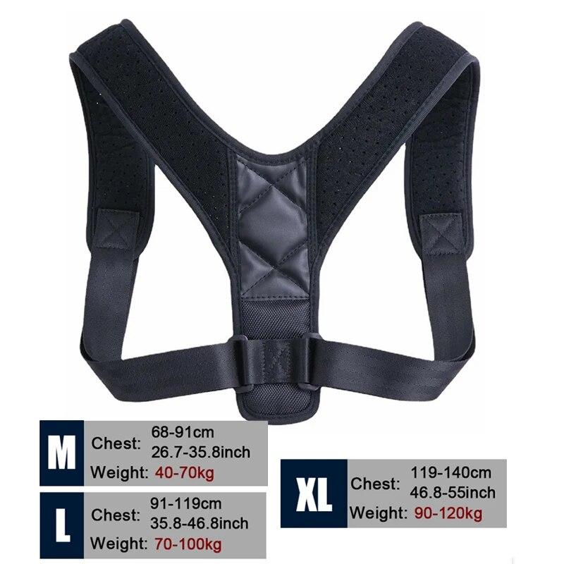 Back Posture Correction Belt Hunchback Prevention Correction Of Sitting Posture Unisex Breathable Body Shaping
