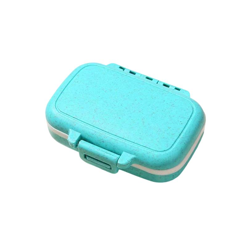 

New Portable Pills Organizer Compact Pill Organizer for Home Travel Lightweight and Practical Pill Case 1 Day 3 Times Small синий