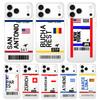 Travel New York Airplane Ticket Art Soft TPU Phone Case For iPhone 17 Air 16E 16 11 15 14 Pro MAX 12 13 7 8 Plus SE Easter Cover