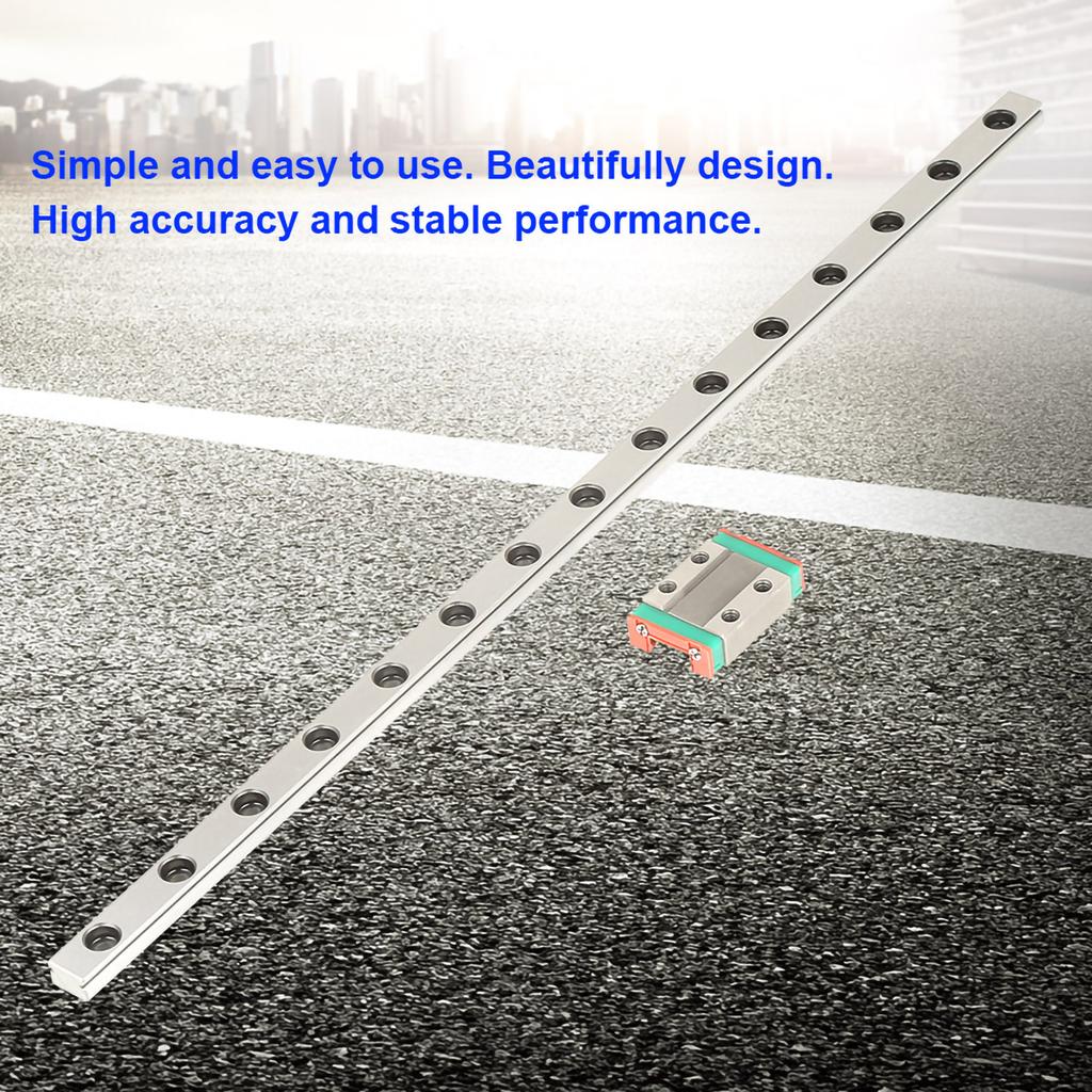 1pc Steel High Precision Miniature Linear Sliding Rail Guide Block 300mm   11.8inch