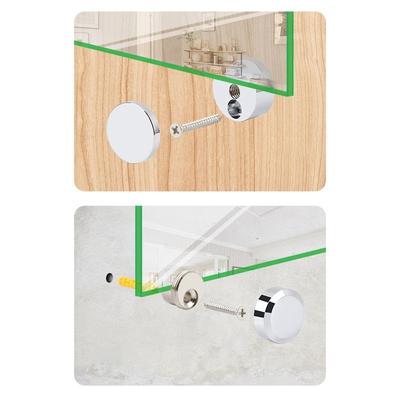 Neue Kupfer Glas Türklemme Halterung Wandmontage Rahmenlose Halterungen Möbelzubehör Beschläge Schranktürclip Badezimmer