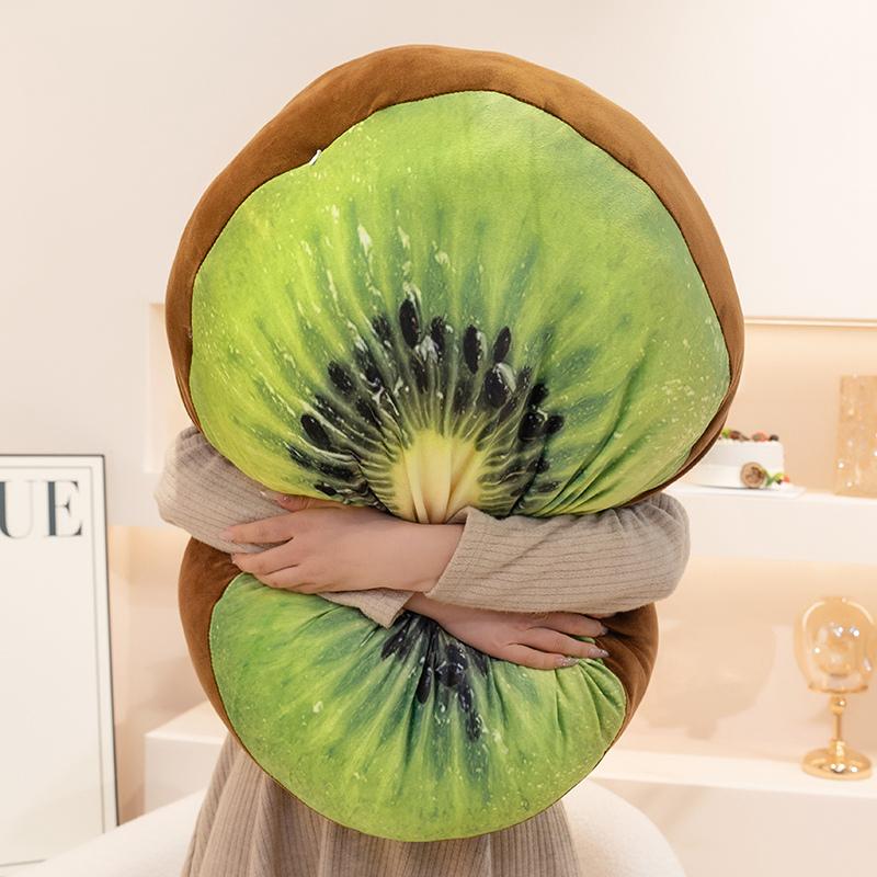 20-60CM Kawai Cartoon Simulation Anime Kiwi Fruit Filling Toy Multi Functional Kiwi Pillow Cushion Doll Children's Gift