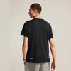 Li Ning Bequemes Einfaches Rundhals-Pullover Buchstaben-Print Vielseitiges Feuchtigkeitstransportierendes Kurzarm-T-Shirt Herren Oberteile Schwarz ATSV015-1