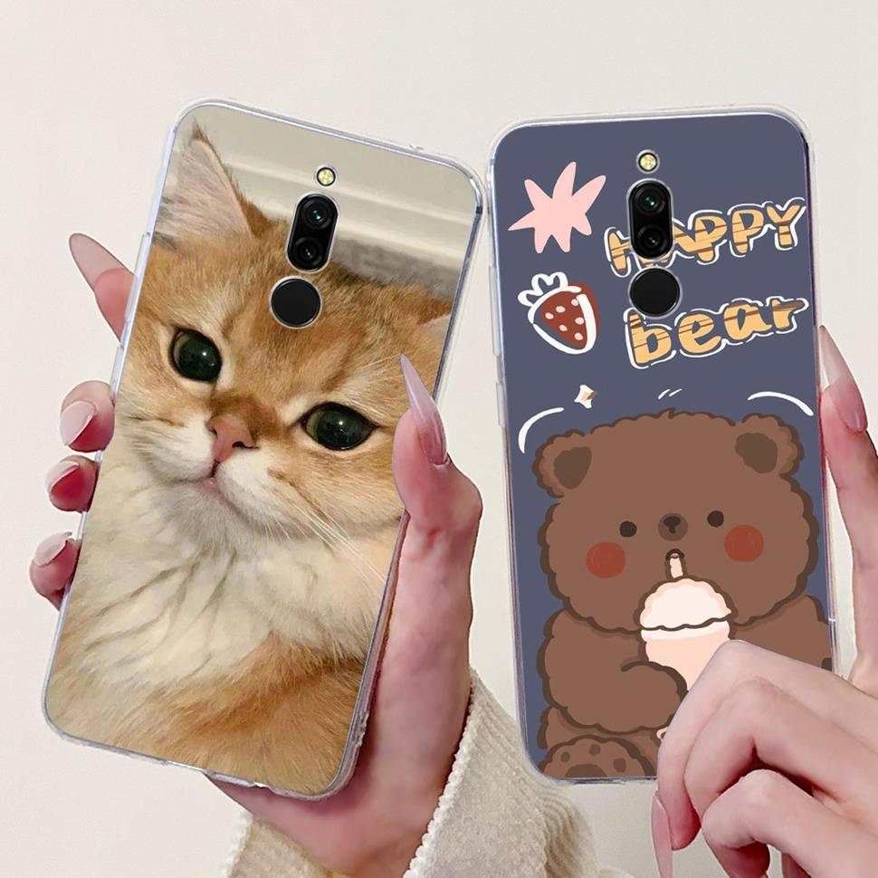 For Xiaomi Redmi 8 Case Lovely Funny Cartoon Cover Soft Silicone Case For Xiaomi Redmi 8 8A Redmi8 Redmi8A Fundas Bumper