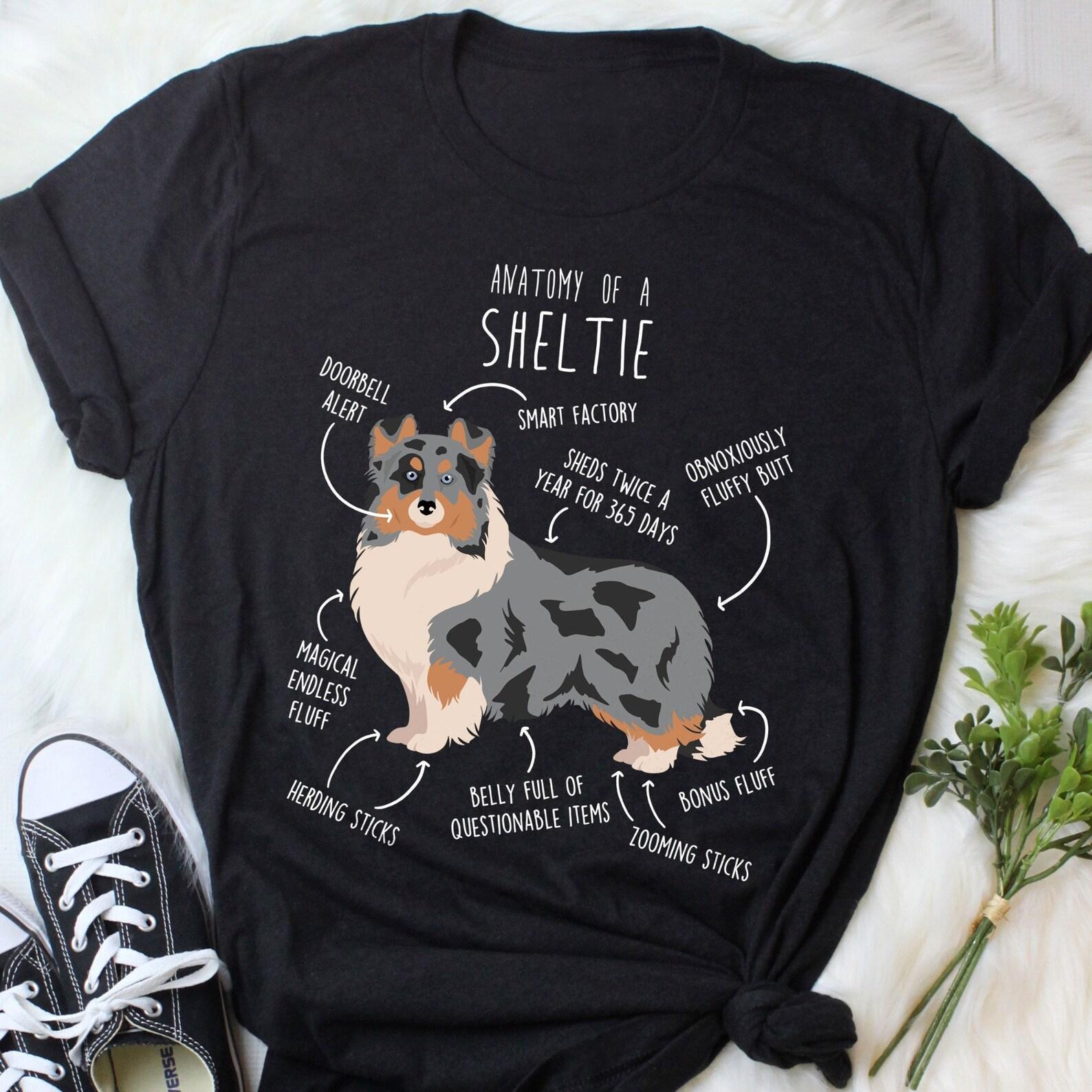Blue Merle Sheltie Shirt, , , Funny Dog Lover Gift, Cute Shetland Sheepdog T-shirt, Pet Tee Sheltie Mom Sheltie Dad Top Mini Collie 140