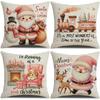 New Christmas Snowman Pillow Case Home Sofa Cushion Case Festive Party Pillow Case
