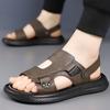 Fashion Sandals Summer Men's Casusal Outdoor Dual-purpose Slippers Breathable Anti Slip Waterproof Soft Sole Beach Shoes Driving Sandals