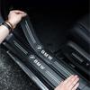 Leather Sticker Car Door Decals Carbon Fiber Threshold Anti Scratch For BMW X1 X2 X3 X5 X4 F20 F10 F07 E70 E46 E90 E92 E60 E39