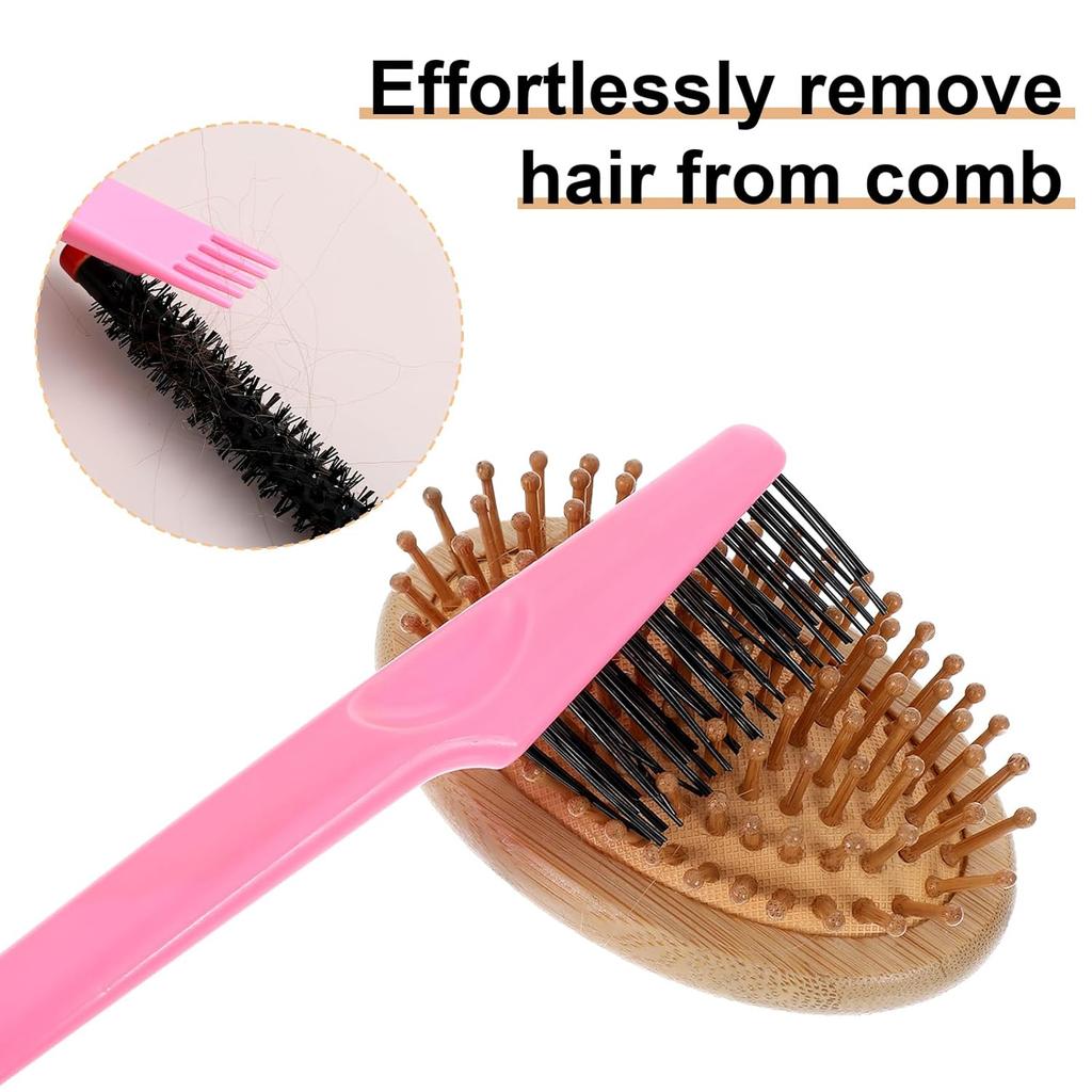 Hair Brush Cleaner Tool, 3 Pcs Hairbrush Cleaner Set, 2-In-1 Comb Cleaning with Metal Wire Rake for Removing Hair Dust from Brushes Vacuums, Home and