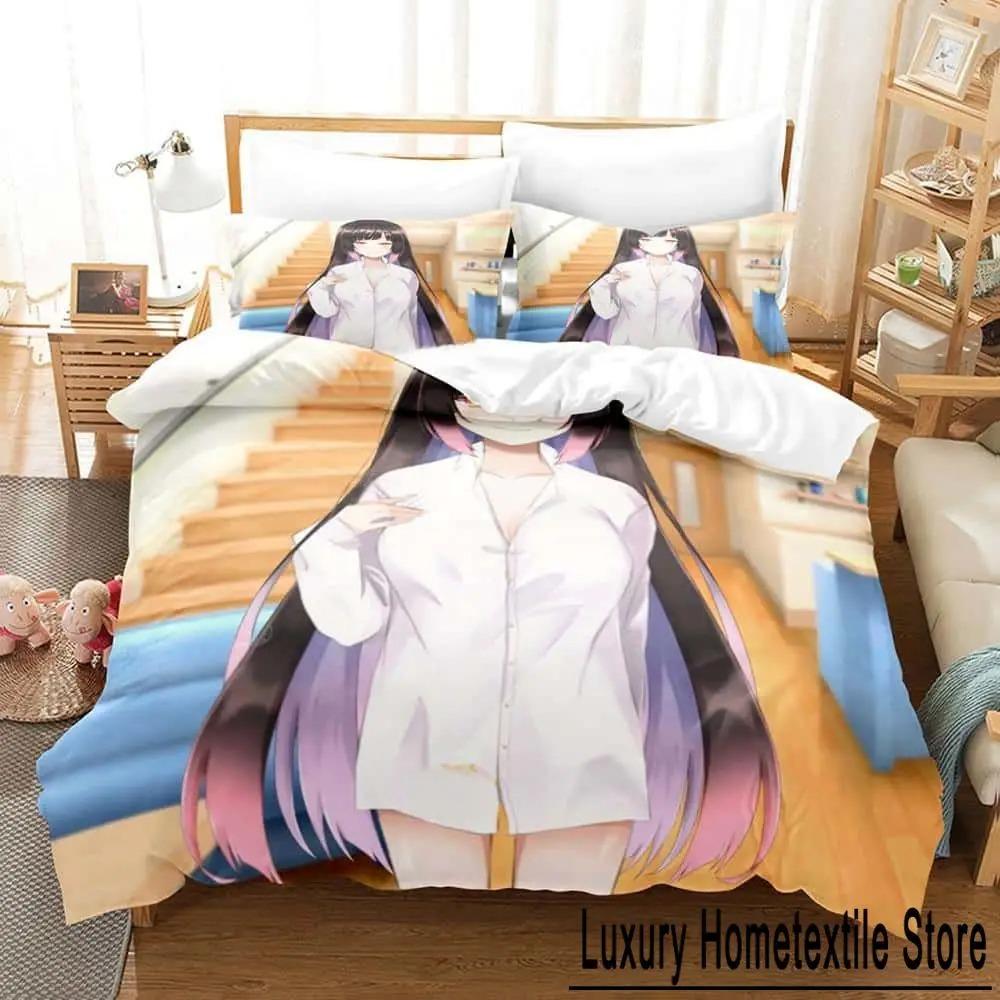 Hana Yomeguri Anime Bedding Set Single Twin Full Queen King Size Kawaii Duvet Cover Sets for Adult Kid Bedroom