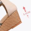 Fashion Platform Wedge Heel Platform Sandals Women  Summer New Bag Heel Zipper Roman Shoes Fashion Casual Women Sandals