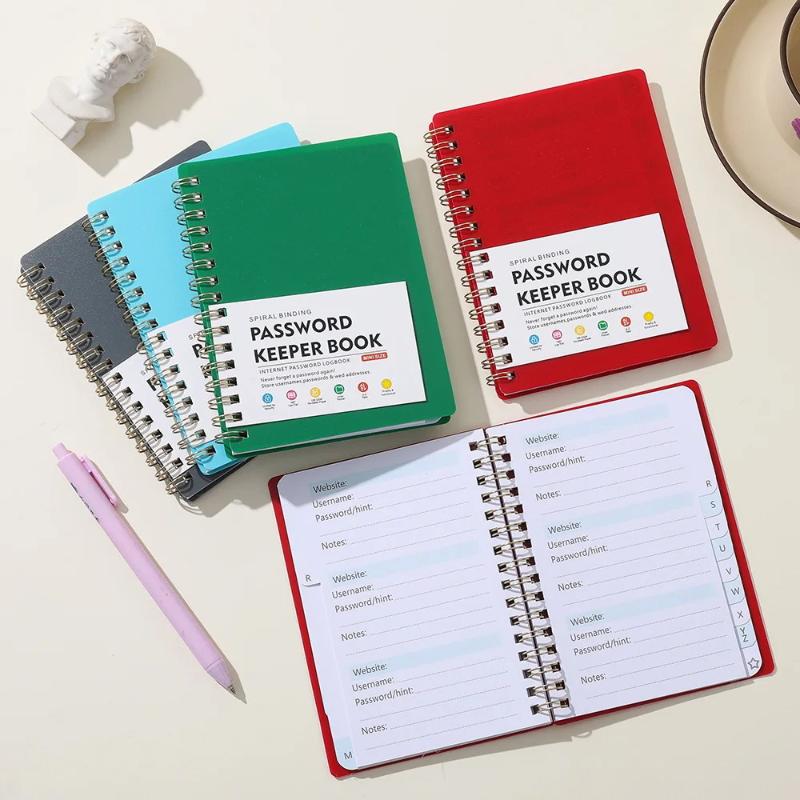 Libro Custode Password A6 Quaderno Login Internet Con Schede Alfabetizzate Software Gestione Password Licenza Organizzatore Account