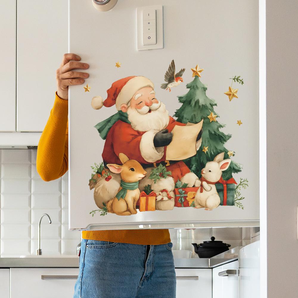 Personalized Santa Claus Story-telling Stickers for Living Room, Dining Room, Home Decoration and Beautification