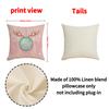 New Cartoon Cute Pink Christmas Pillow Case Gnome Old Man Printed Cushion Home Decoration Sofa Cushion