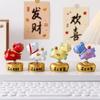 Cartoon Horse Statue Resin Horse Mascot Exquisite New Year Desktop Ornament  Gift Giving