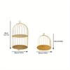Single/double-layer 1pc Bathroom Skin Care Cosmetics Iron Bird Cage Storage rack,Jewelry Makeup Organizer Storage Rack Suitable for Girls.