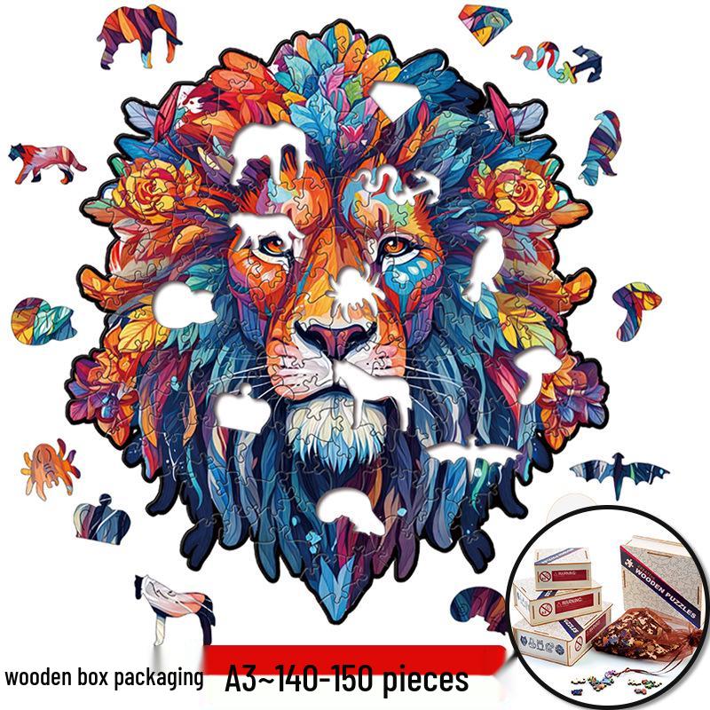 Irregular Animal Dog Penguin Wooden Puzzle in Stock