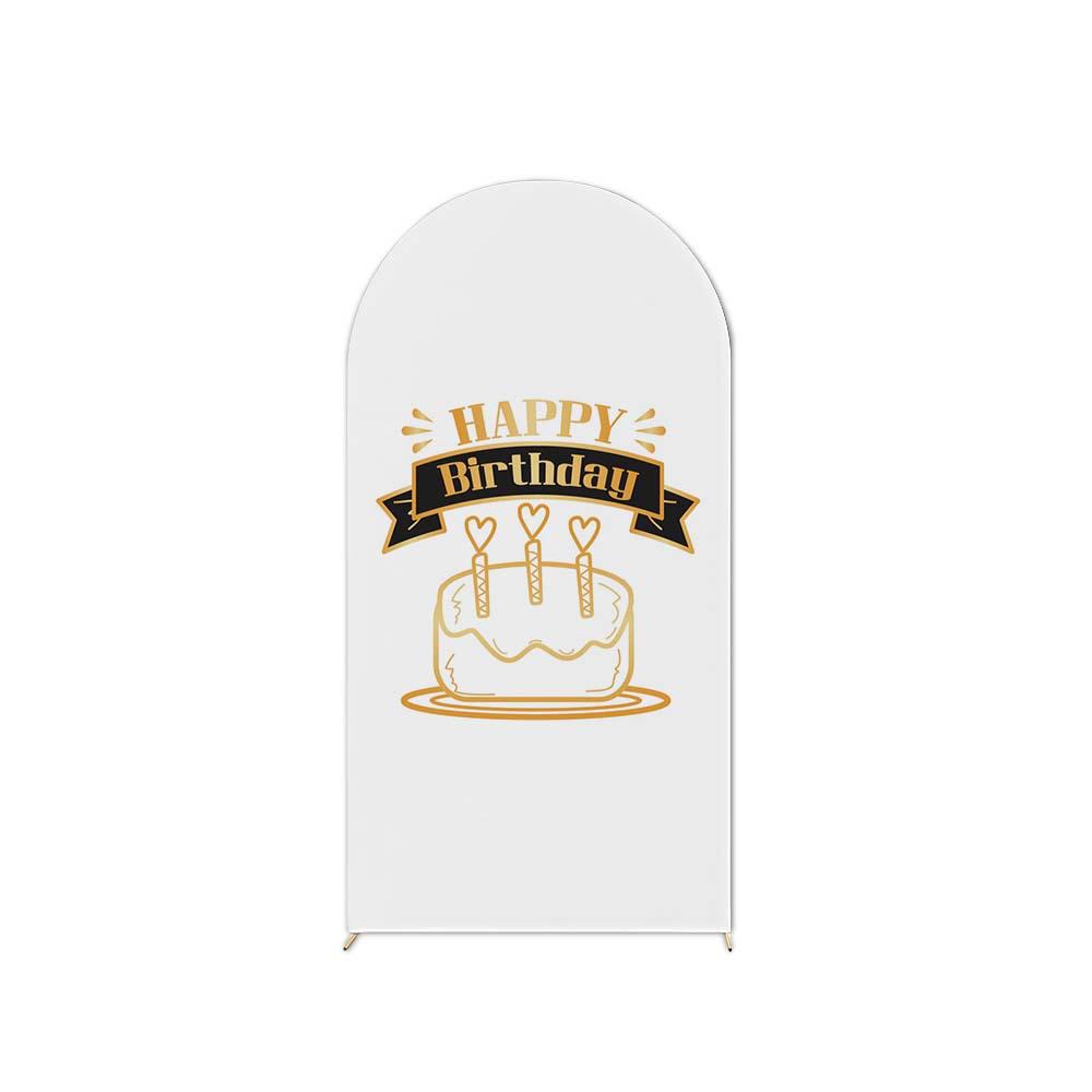 Birthday Party U-Shaped Elastic Arch Cover for Decorative Photography Scenes