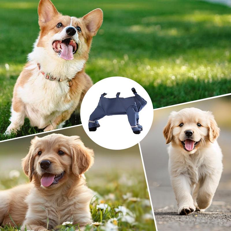 Ghete impermeabile pentru câini cu bretele, Ghete ajustabile pentru câini, Pantofi pentru animale de companie, Ghete rezistente la murdărie și anti-cădere, Antiderapante și anti-cădere, Impermeabile, Moi
