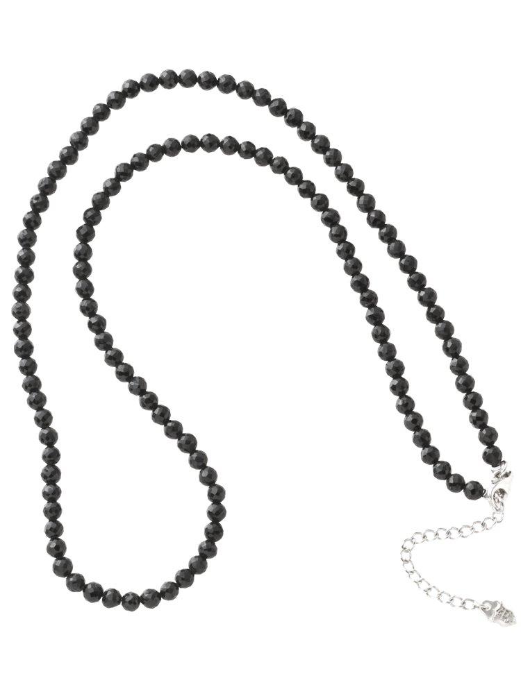 

Artemis Classic Black Spinel Necklace Silver Accessories Brand Jewelry Silver 925 Stone Chain Necklace [Artemis Classic] ac-accn0007 Men s чёрный