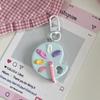 Classic Paint Palette Pendant Keychain Car Heart-Shaped Cute Keyring Art Course Grauduation Souvenir Gifts