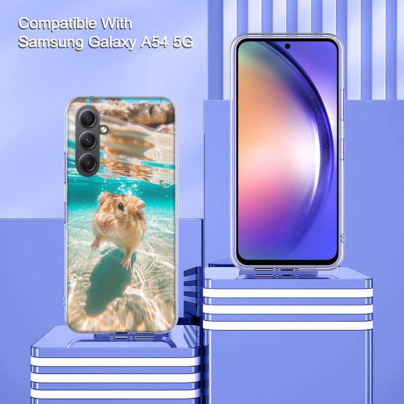 Hamsters With Hats Have Ears Phone Case For Samsung A54 A34 A24 A14 A53 A33 A23 A13 A52S A32 A22 A12 A17 Galaxy A03S A04S A02S A