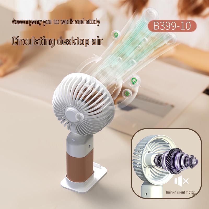 2024 USB Rechargeable Handheld Mini Fan & Phone Holder