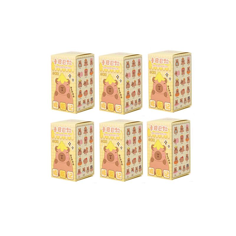 New Capybara Blind Box Mini Doll Car Interior Decoration Action Figure Desktop Ornament Model Children's Birthday Christmas Gift